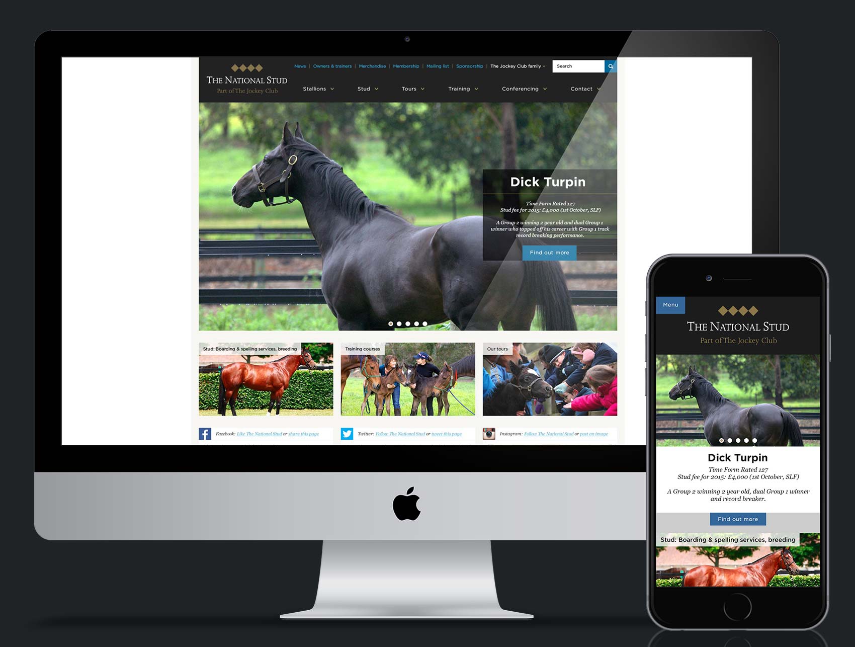 Jockey Club - National Stud Website Redesign