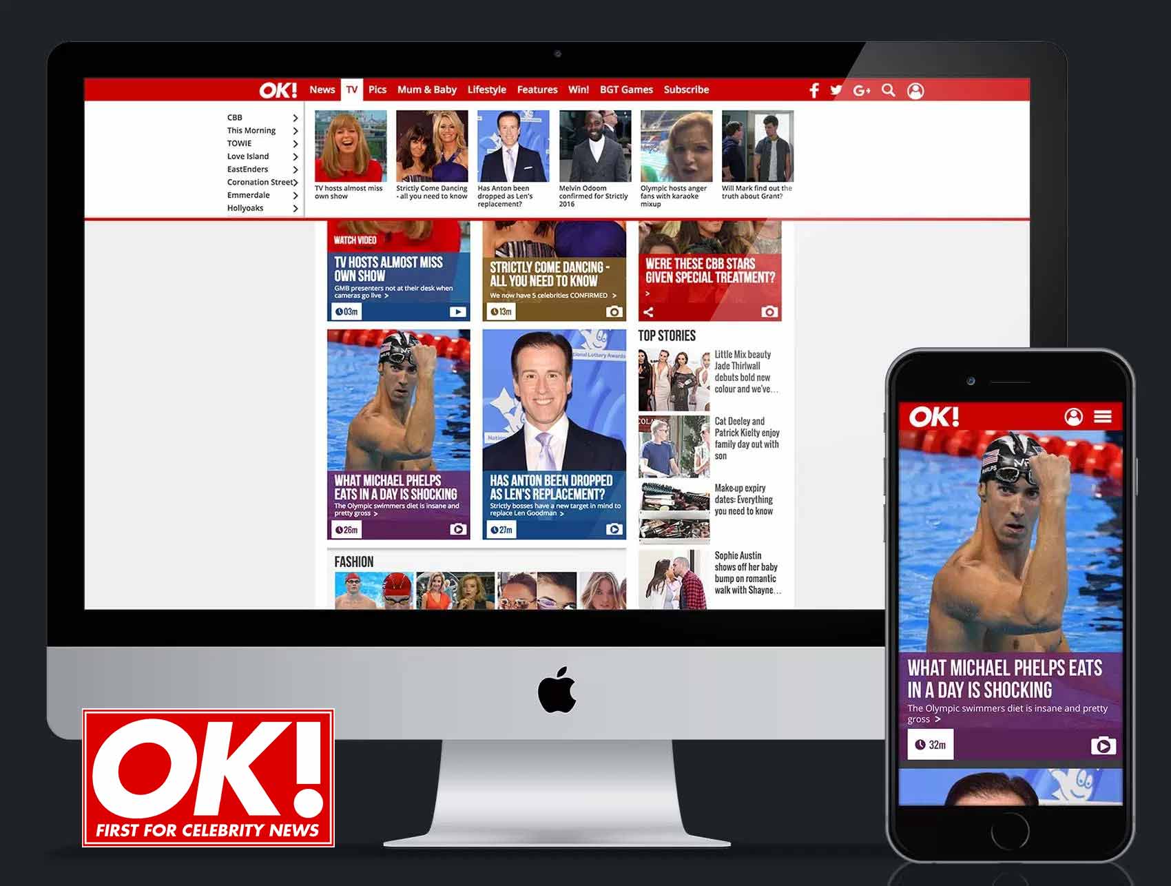 OK! magazine Website Redesign