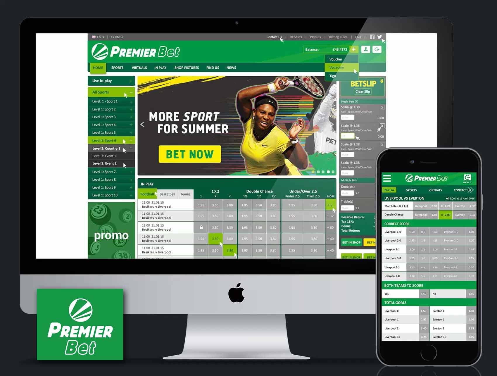 Premier Bet Mobile-First Sports Betting site